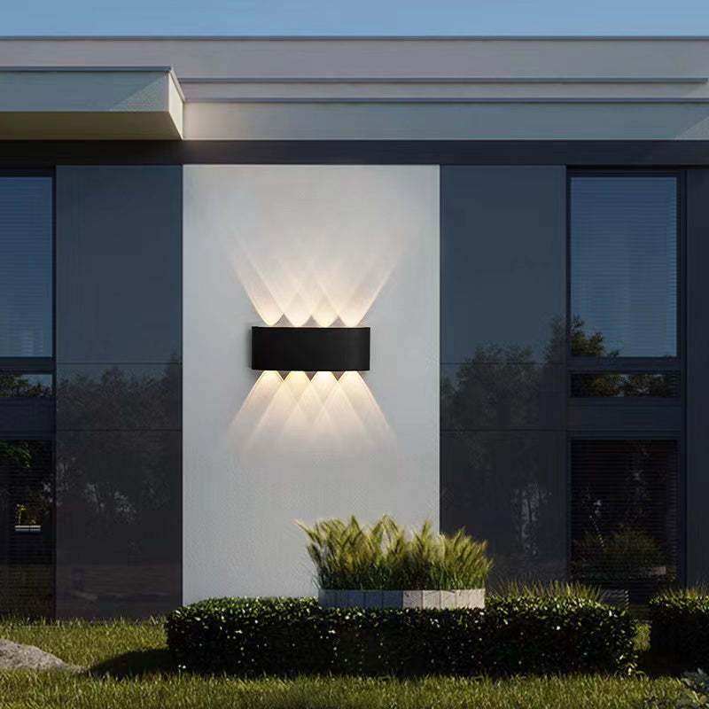 Orr Modern Design Avlång Metall LED Vägglampa Utomhus