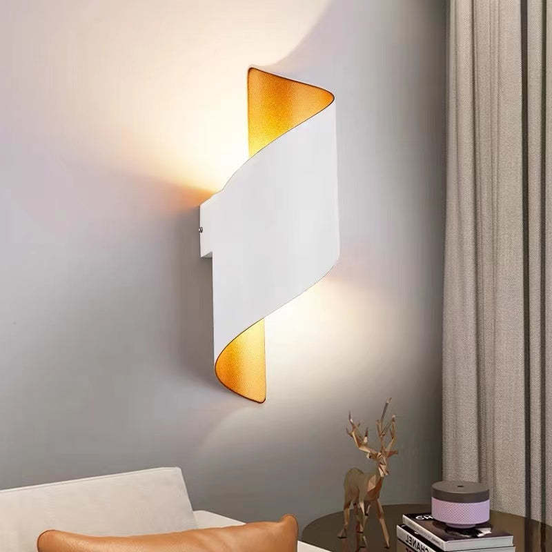 Orr Modern Conch LED Vägglampa Metall/Akryl Svart/Vit/Guld Sovrum/Vardagsrum