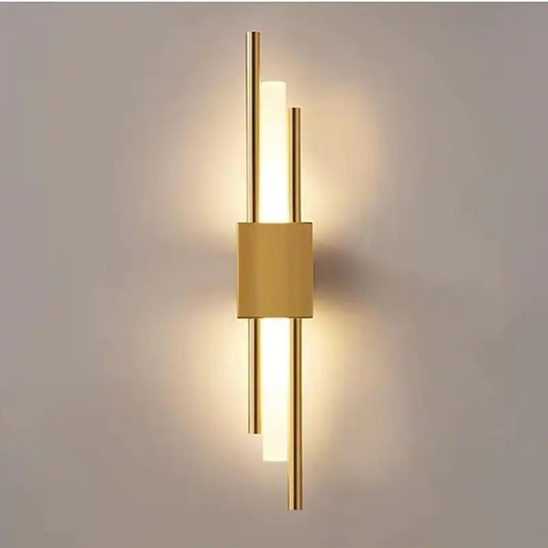 Alana Modern LED Vägglampa Metall/Akryl Svart/Guld Sovrum/Bar/Vardagsrum
