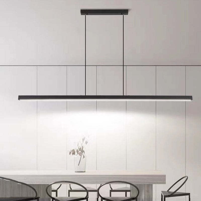 Edge Modern Design LED Pendellampor Linjär Metall Svart/Brun Matsal