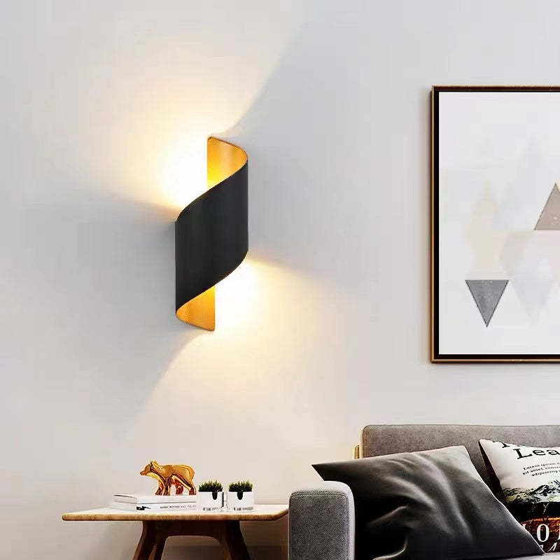 Orr Modern Conch LED Vägglampa Metall/Akryl Svart/Vit/Guld Sovrum/Vardagsrum