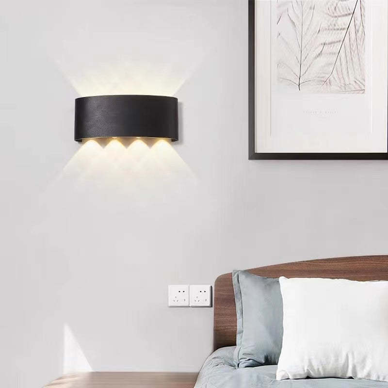 Orr Modern Design Avlång Metall LED Vägglampa Utomhus