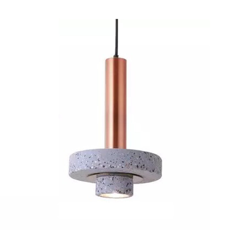 Zaid Modern Industriell Sten Metall LED Pendellampa Vardagsrum Matsal