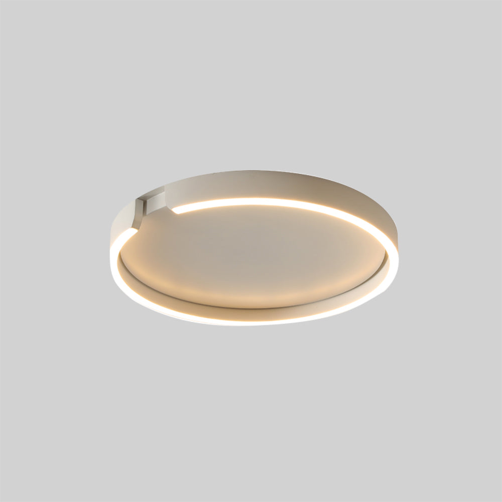 Edge Modern Ring Rund Metall Svart/Vit Plafond, Sovrum/Matsal/Hall