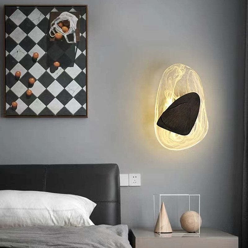 Chan Modern Design LED Vägglampa Metall/Akryl Svart/Guld Kök/Matsal/Sovrum