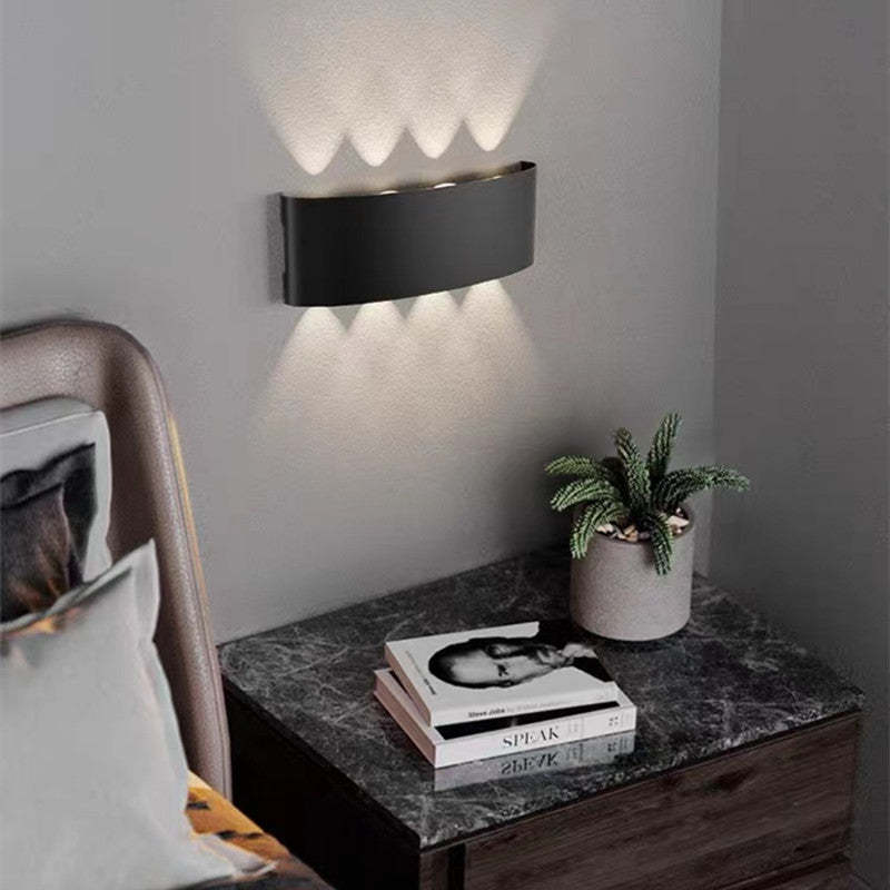 Orr Modern Design Avlång Metall LED Vägglampa Utomhus