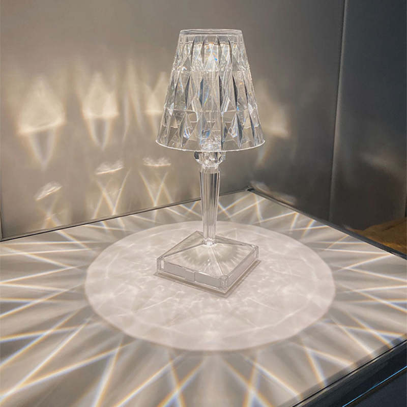 Kristy Modern Bordslampa Diamant Akryl, Vardagsrum/Sovrum