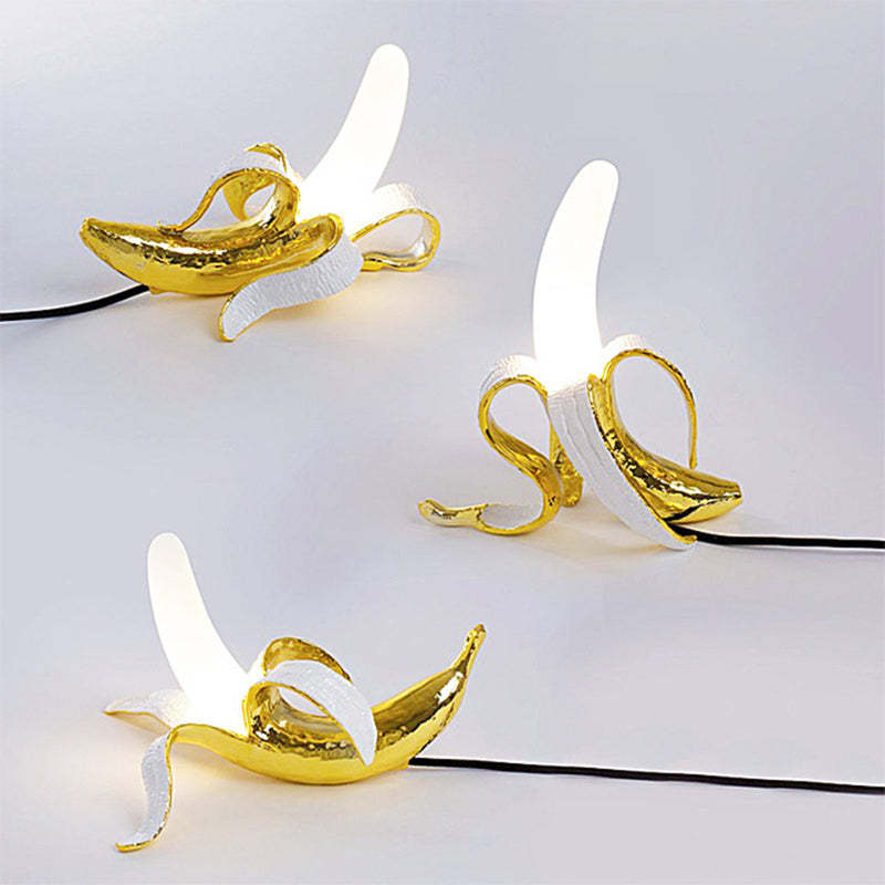 Celesta Design Banan LED Bordslampor Harts/Glas Gult/Guld Stå/Sitta/Liggande Sovrum/Vardagsrum