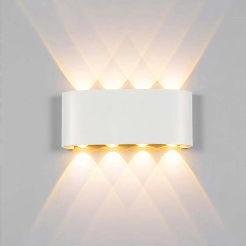 Orr Modern Design Avlång Metall LED Vägglampa Utomhus