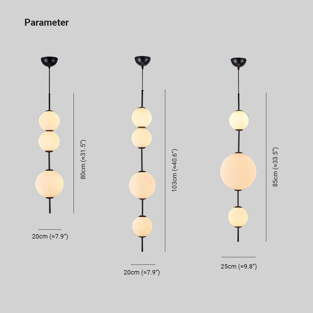 Valentina Pendellampa Glas Design LED Metall/Glas Vardagsrum Inomhus