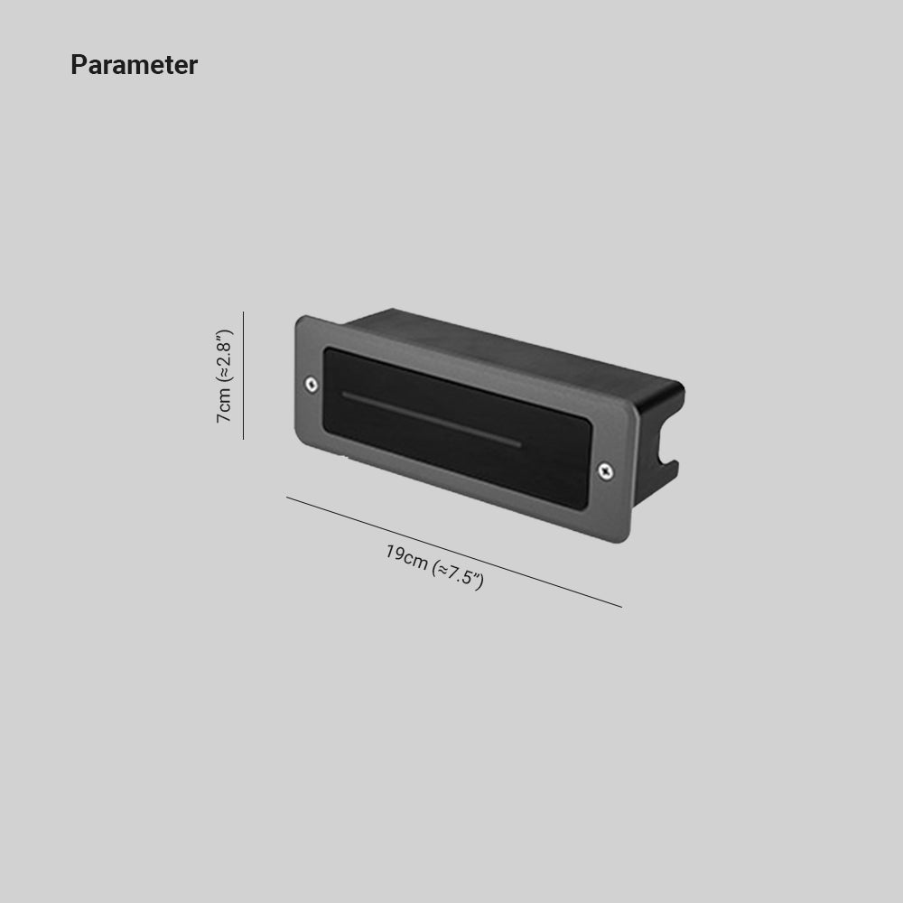 Orr Modern LED Vägglampa Utomhus Metall/Glas Svart Trottoarkant/Trädgård