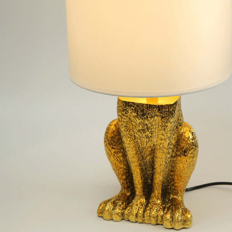 Alice Design Rabbit LED Lampskärm Bordslampa Metall/Harts Svart/Vit/Guld Sovrum/Vardagsrum