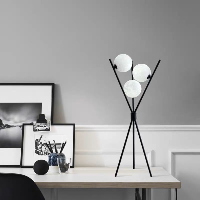 Valentina Modern LED Golvlampa/Bordslampa Metall/Akryl Svart