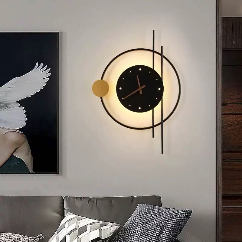 Nielsen Modern Dekorativ LED Vägglampa Svart Guld Badrum Vardagsrum