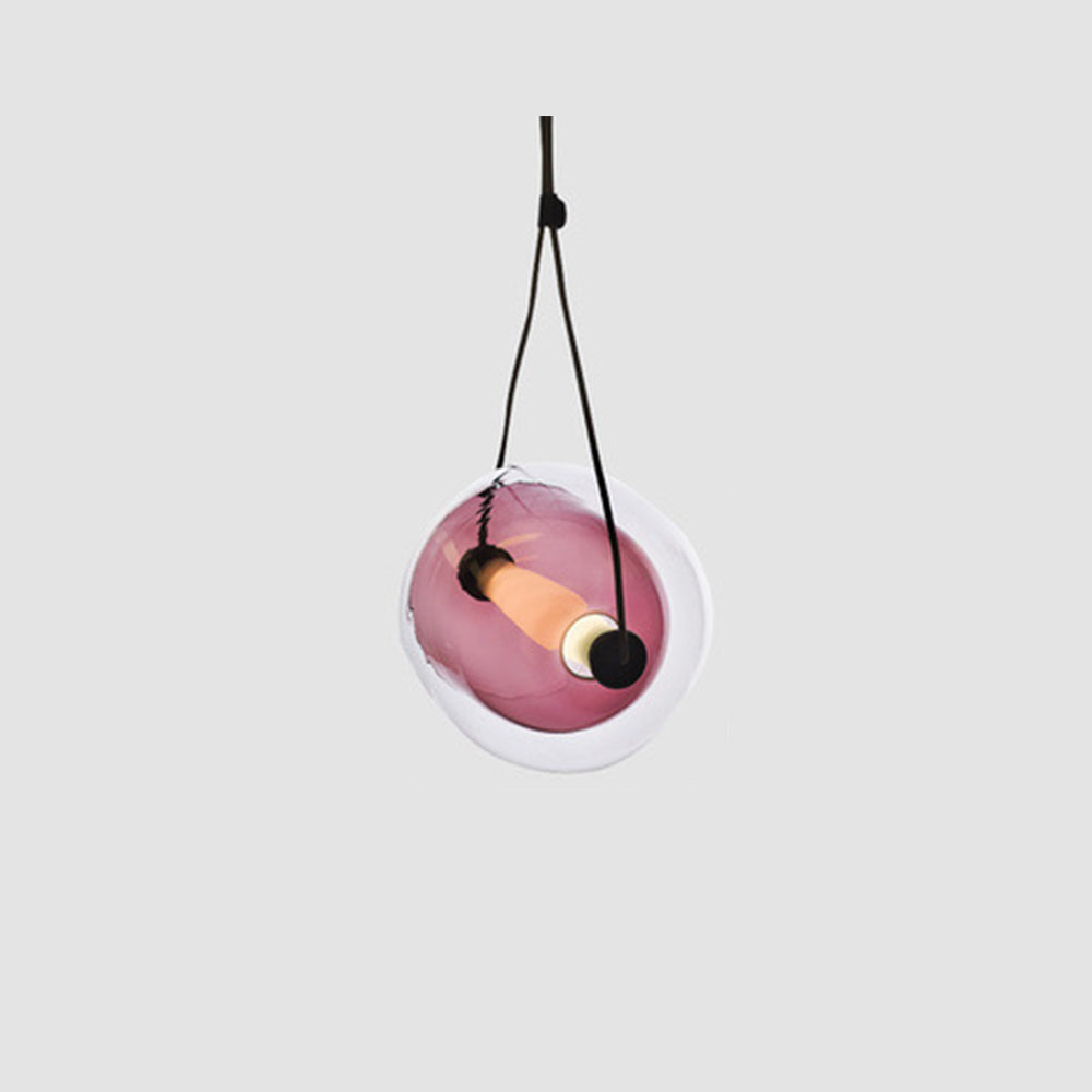 Hailie Modern Bubbla Glas Pendellampor, Blå/Gul/Rosa/Smoky Grey/Vit/Klar, 6 Färg