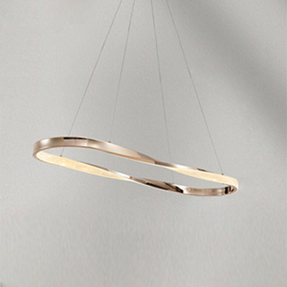 Kirsten Design Rund LED Pendellampor Metall/Kristall Svart/Koppar Sovrum/Vardagsrum